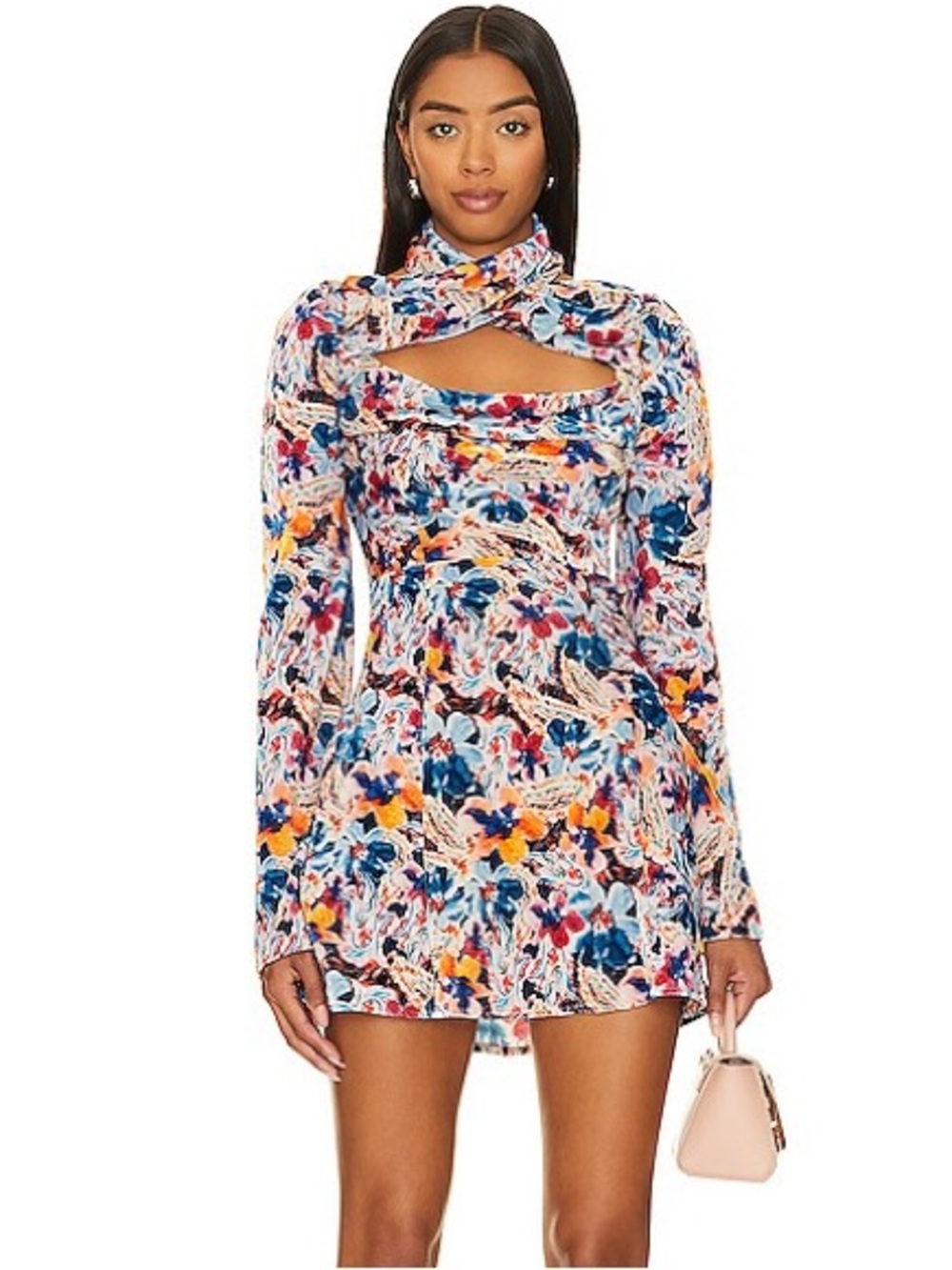 For Love & Lemons Blake Mini Dress in Multi